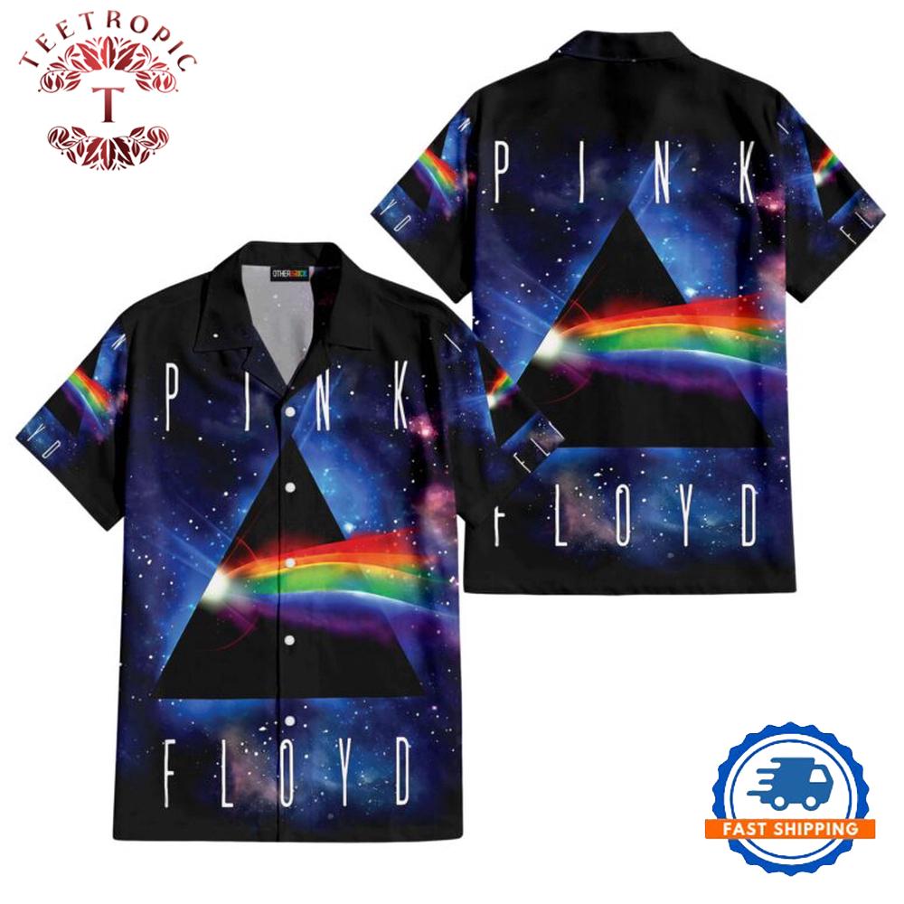 Cosmic Dark Side Of The Moon Pink Floyd Hawaiian Shirt