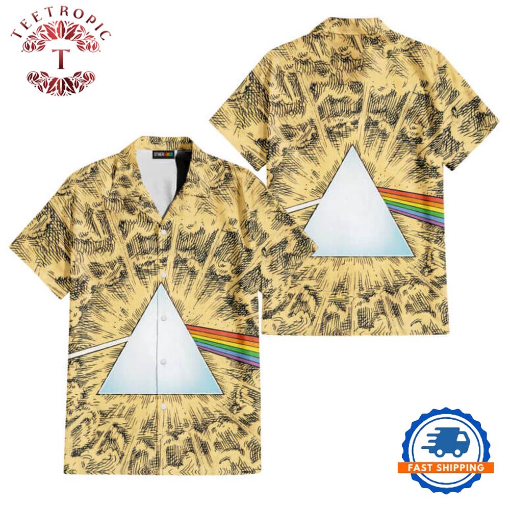 Dark Side Of The Moon Cartoon Style Pink Floyd Hawaiian Shirt