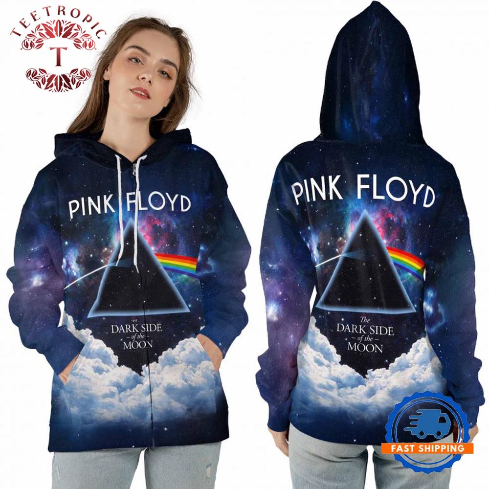 Dark Side Of The Moon Galaxy Sky Pink Floyd Hoodie Shirt