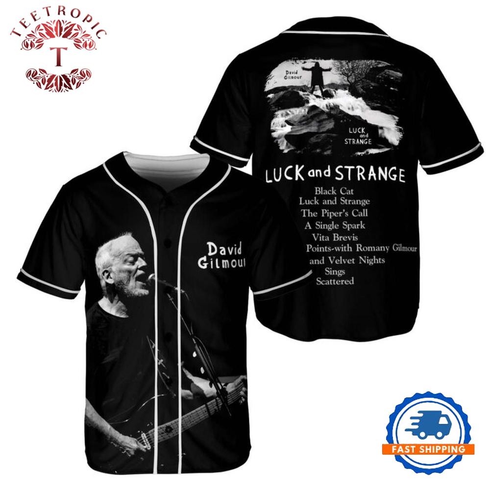 David Gilmour Luck And Strange Pink Floyd Baseball Jersey