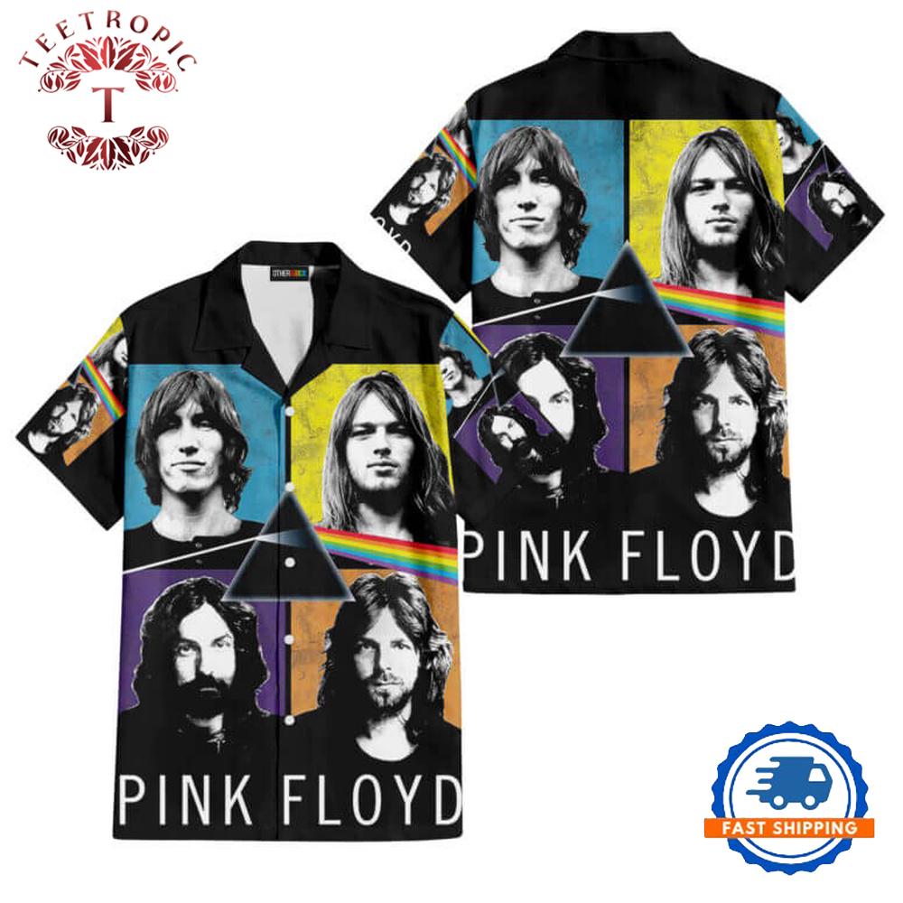 David Gilmour Roger Waters Rick Wright Nick Mason Pink Floyd Hawaiian Shirt
