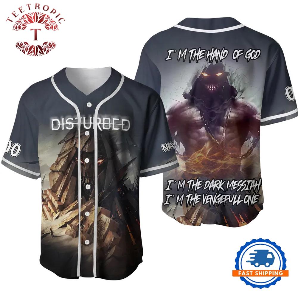 Disturbed I’m The Hand Of God Personalized Baseball Jersey
