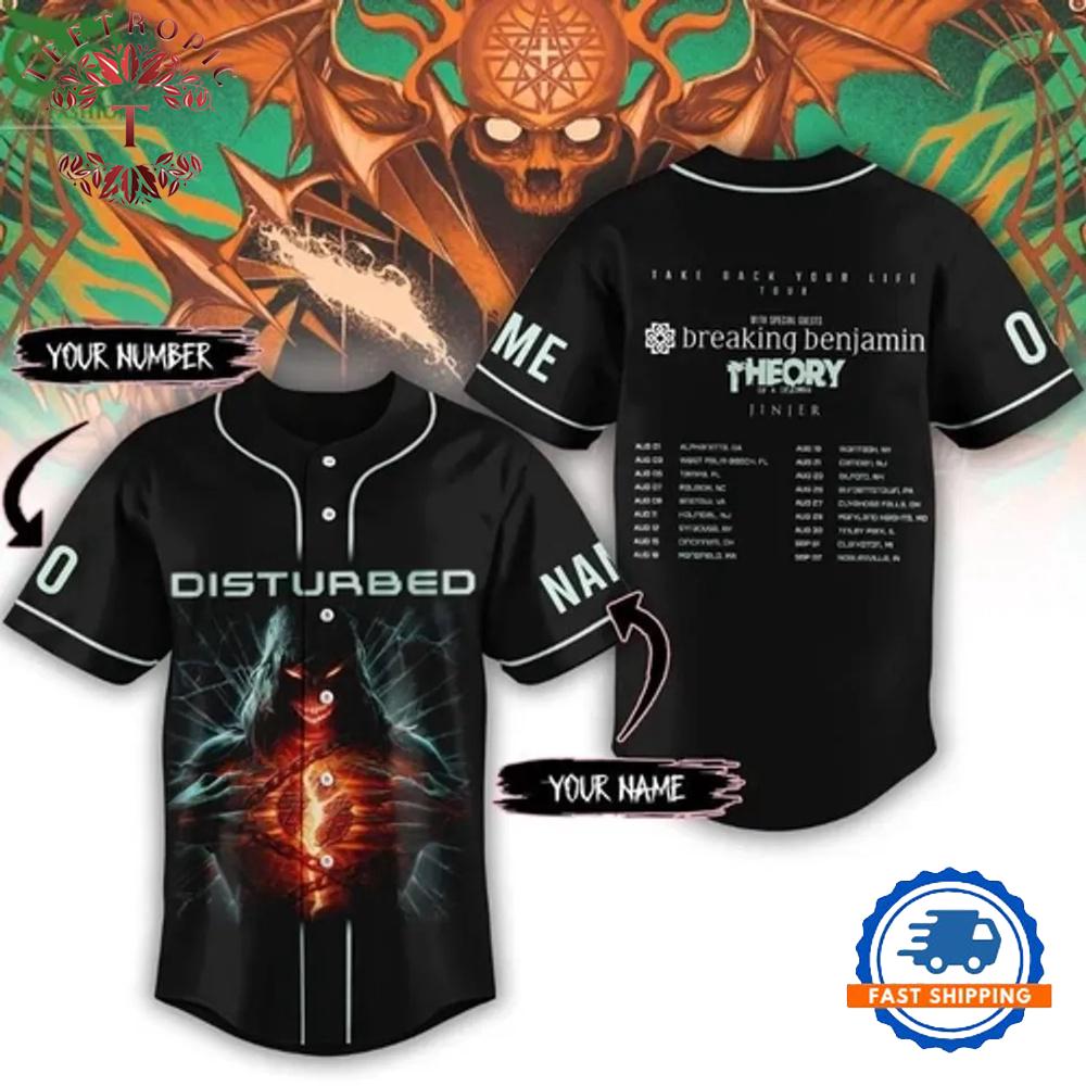 Disturbed Music Band Baseball Jersey