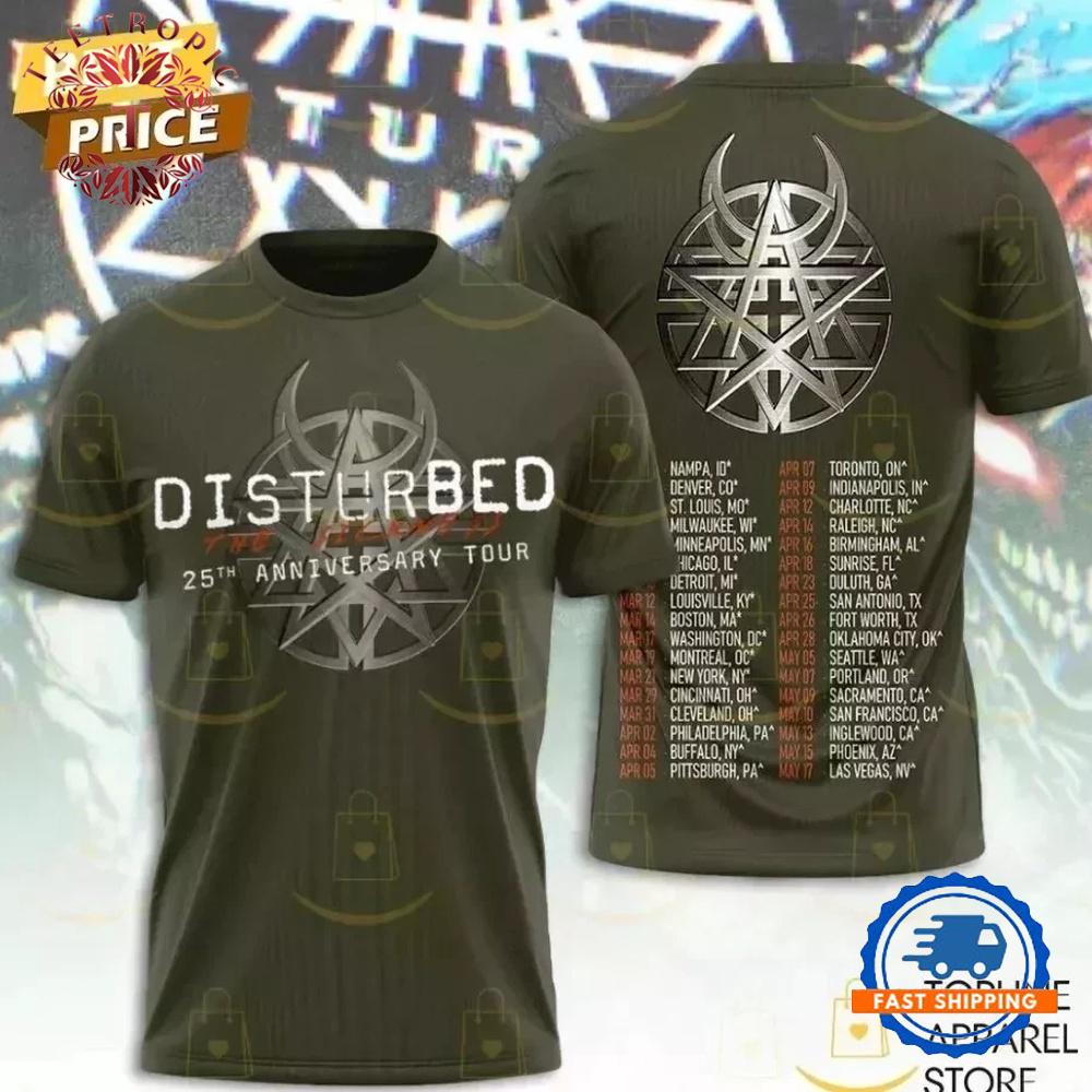 Disturbed The Sickness 25th Anniversary T Shirt