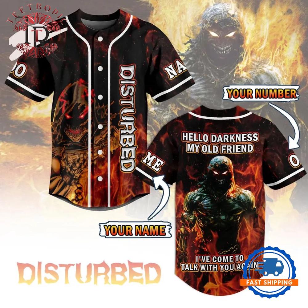 Disturbed The Sound Of Silence Baseball Jersey
