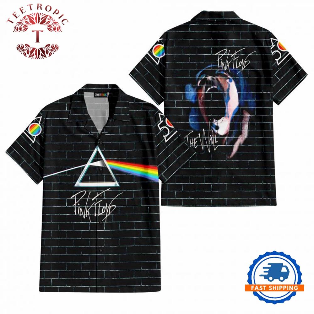 DSOTM Diamond The Wall Screaming Face Pink Floyd Hawaiian Shirt