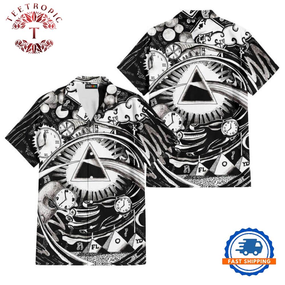 DSOTM Hand Draw Art Pink Floyd Hawaiian Shirt