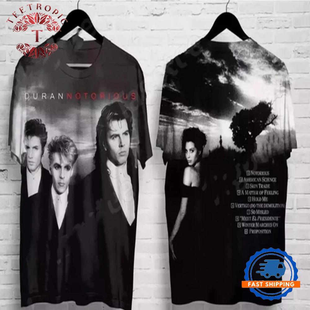 Duran Duran Notorious Album 3D T Shirt