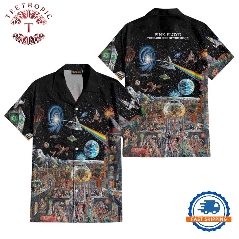 Echoes From The Darkside Of The Moon Pink Floyd Hawaiian Shirt