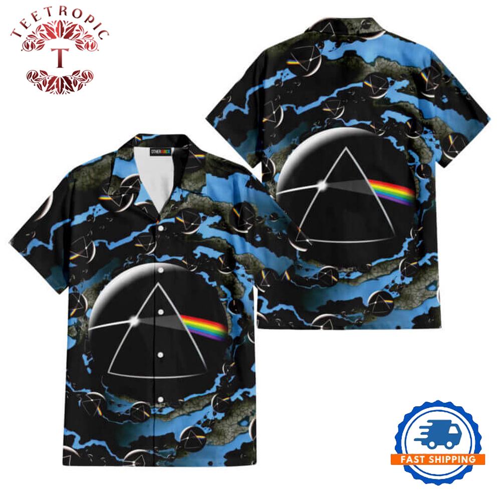 Good bye Blue Sky Dark Side Of the Moon Pink Floyd Hawaiian Shirt