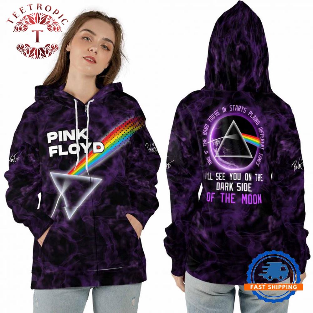 I’ll See You On The DSOTM Purple Pink Floyd Hoodie Shirt