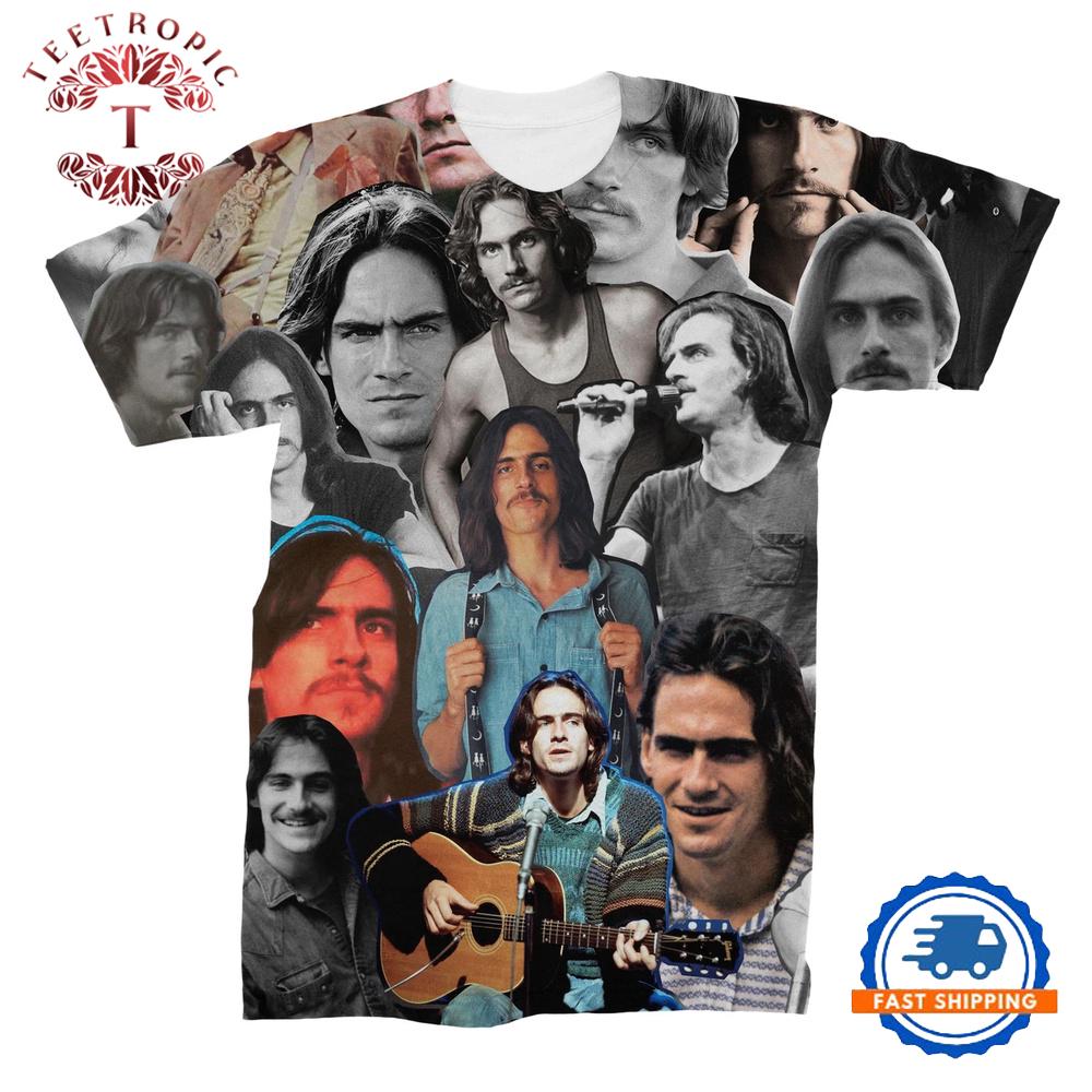 James Taylor 3D Collage Face T-Shirt