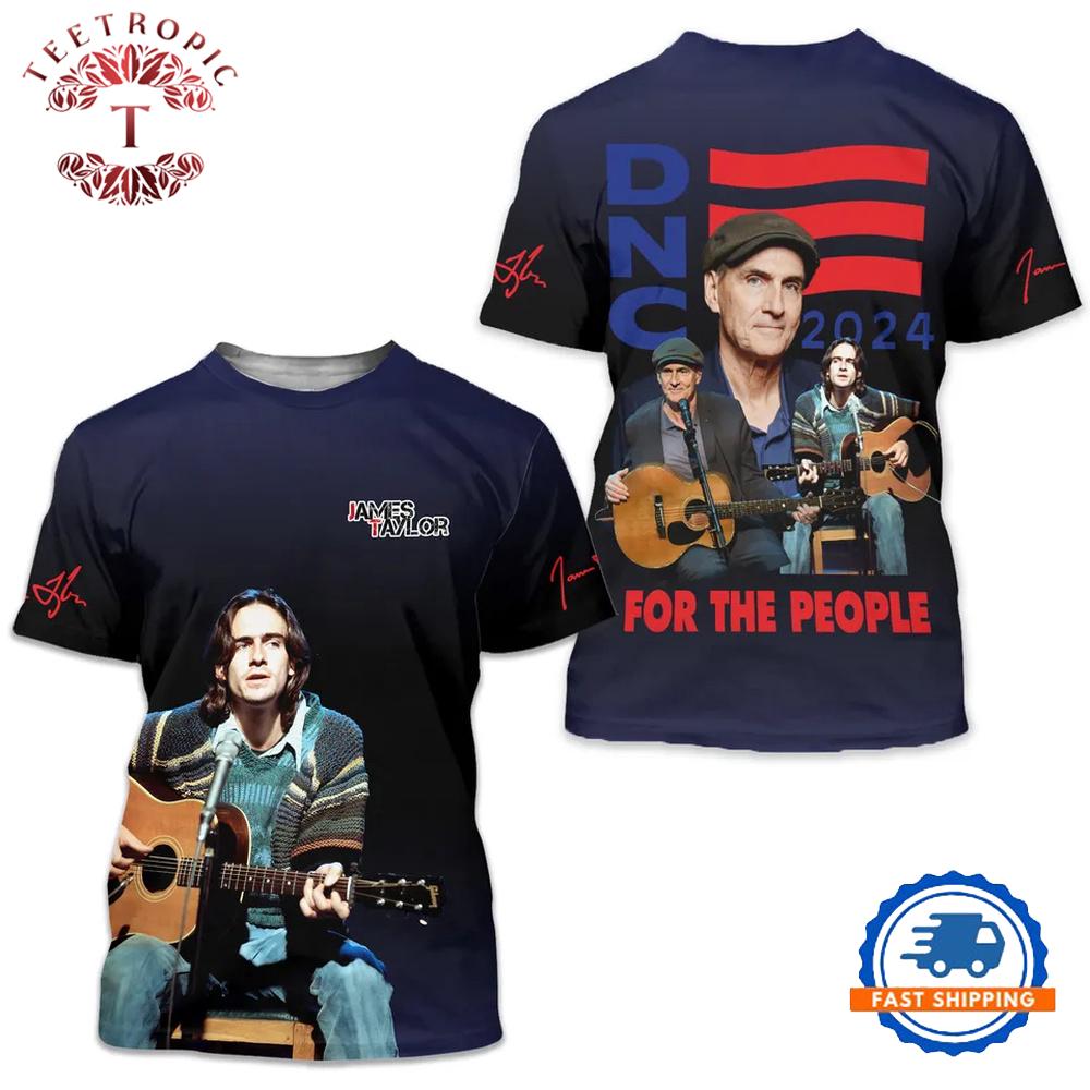 James Taylor For The People 2024 3D T-Shirt