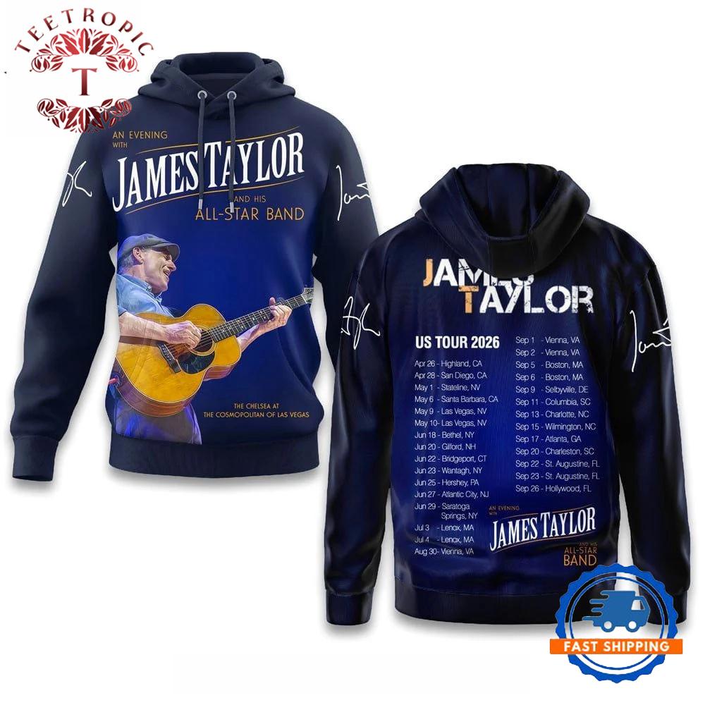 James Taylor Us Tour 2026 Hoodie
