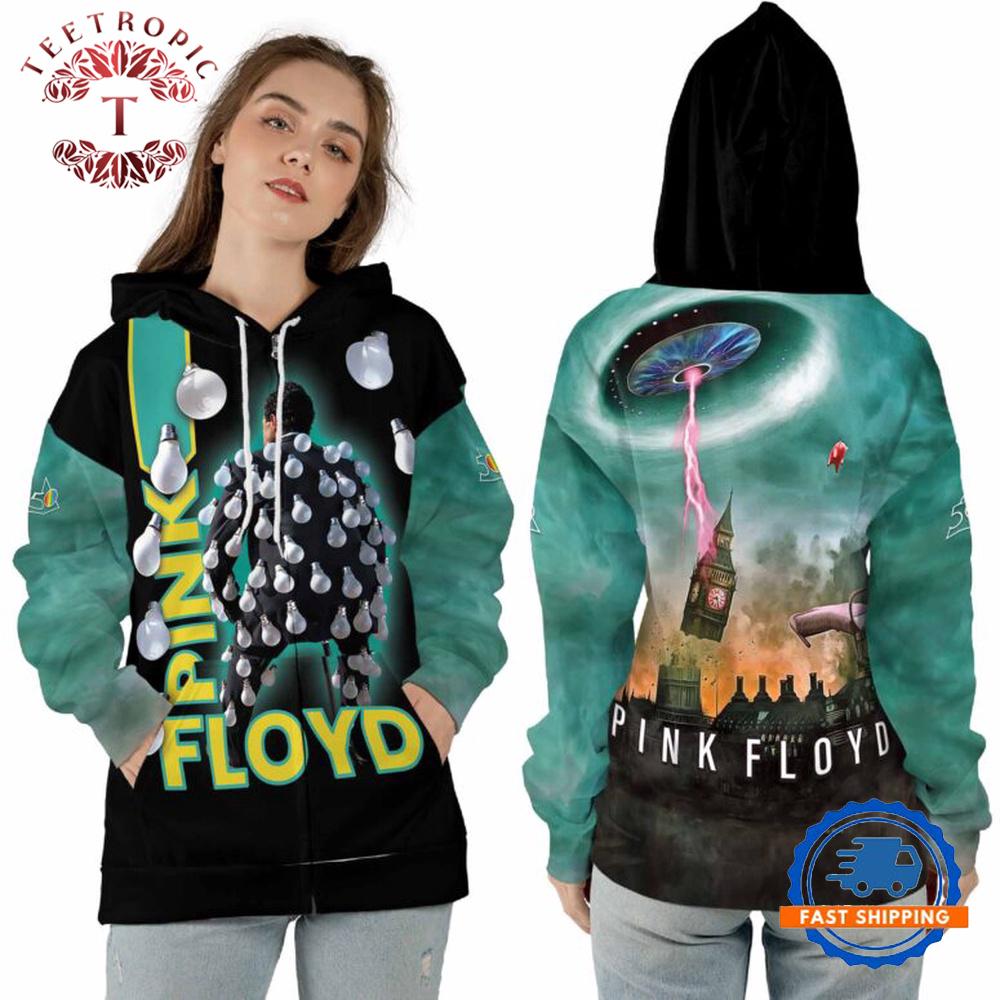 Lightbulb Man Pulse In The Whirlwind Pig Fly Pink Floyd Hoodie Shirt
