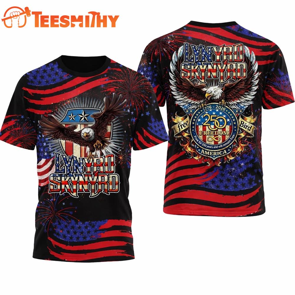 Lynyrd Skynyrd Band 250th Anniversary America 3D Shirt