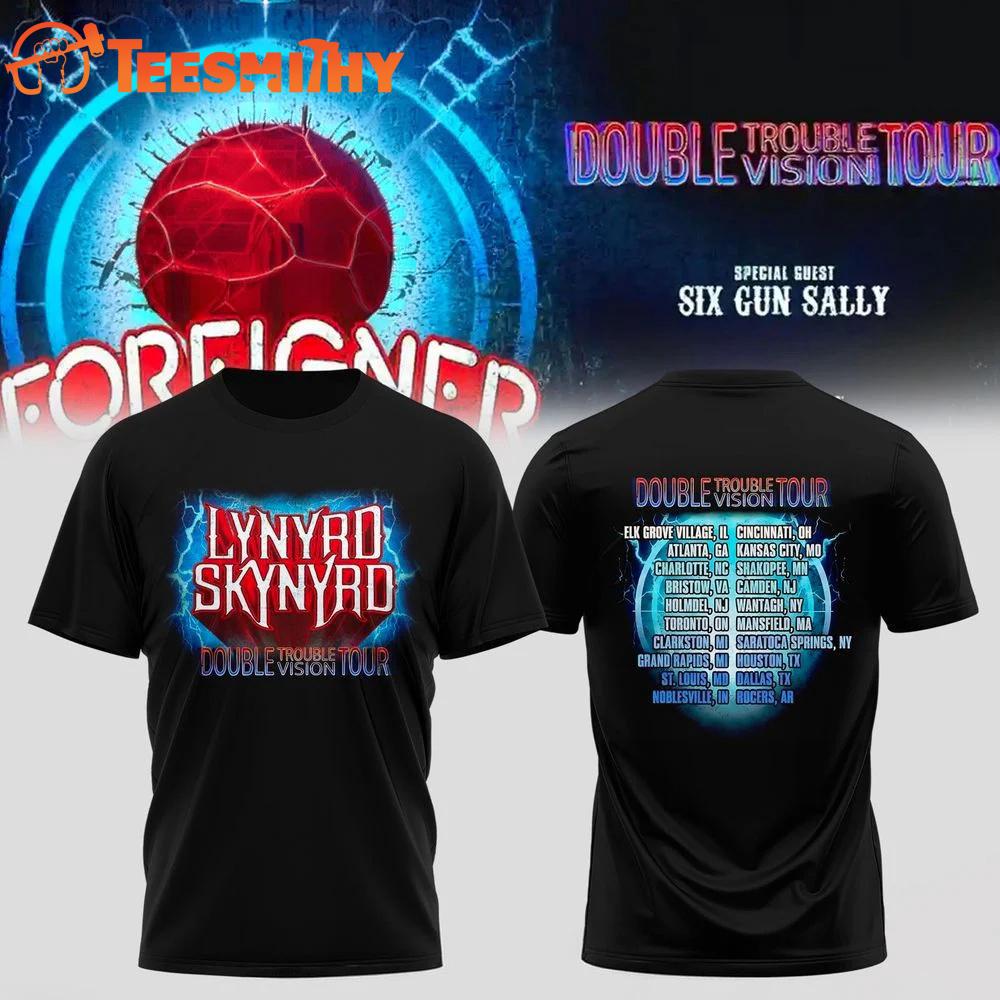 Lynyrd Skynyrd Double Trouble Double Vision Tour T-Shirt
