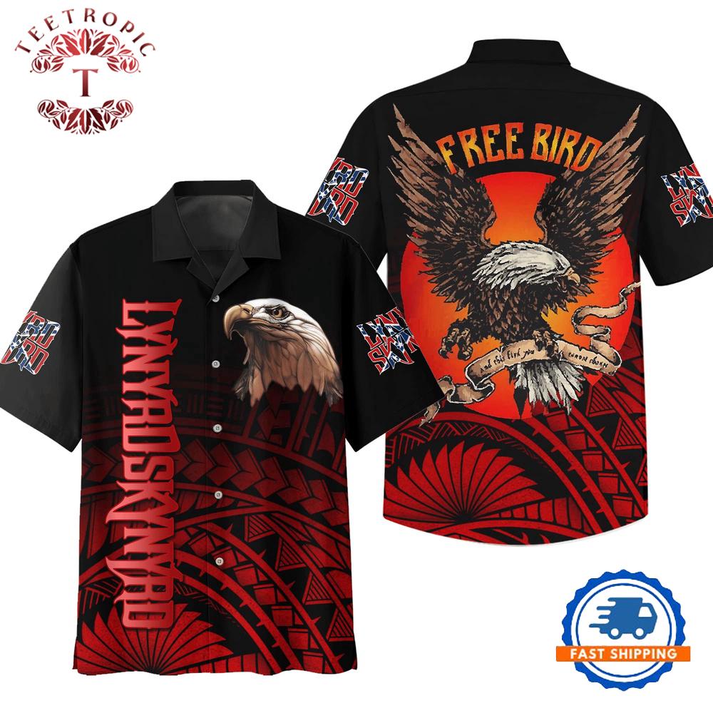 Lynyrd Skynyrd Eagle Free Bird Hawaiian Shirt