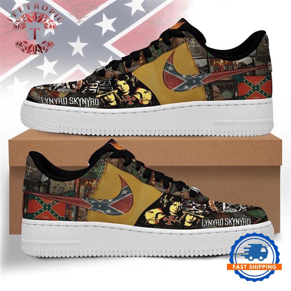 Lynyrd Skynyrd Music Graphic Air Force 1 Shoes Sneaker
