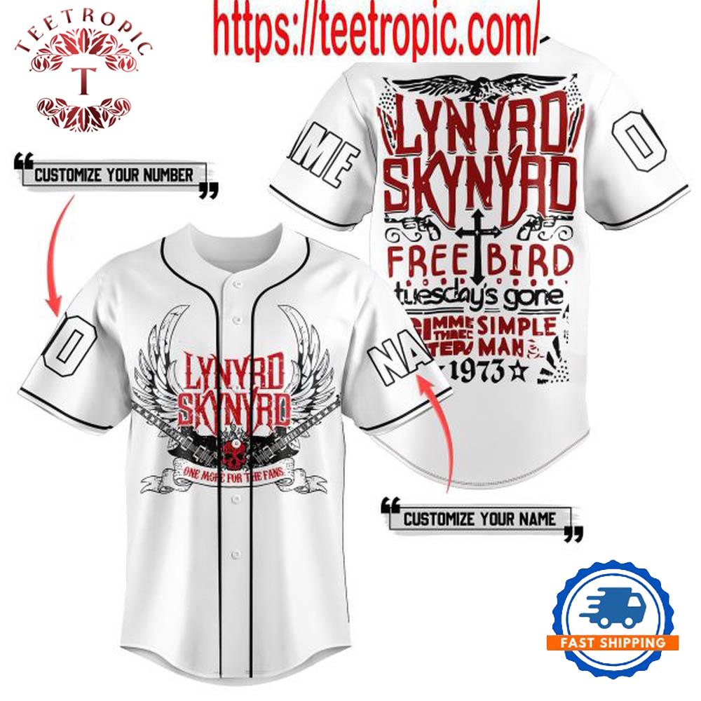 Lynyrd Skynyrd One More For The Fans Personalized Baseball Jersey