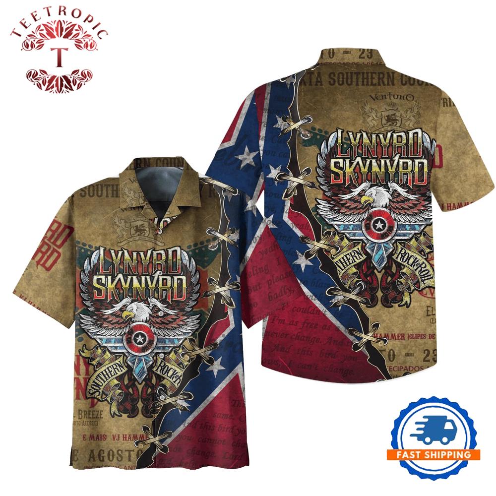 Lynyrd Skynyrd Southern Rock Eagle Hawaiian Shirt