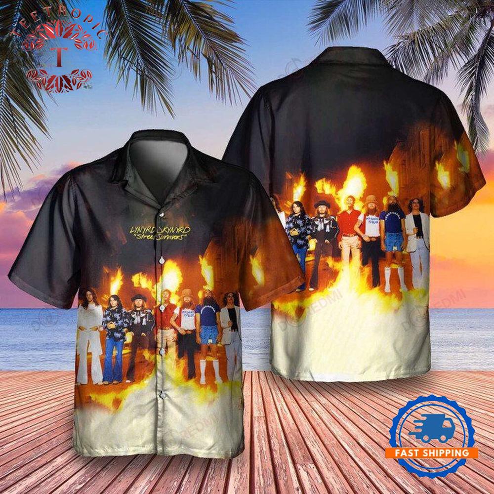 Lynyrd Skynyrd Street Survivors 1977 Album Hawaiian Shirt