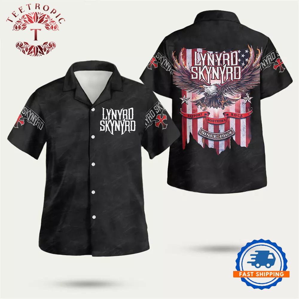 Lynyrd Skynyrd Support Southern Rock Hawaiian Shirt