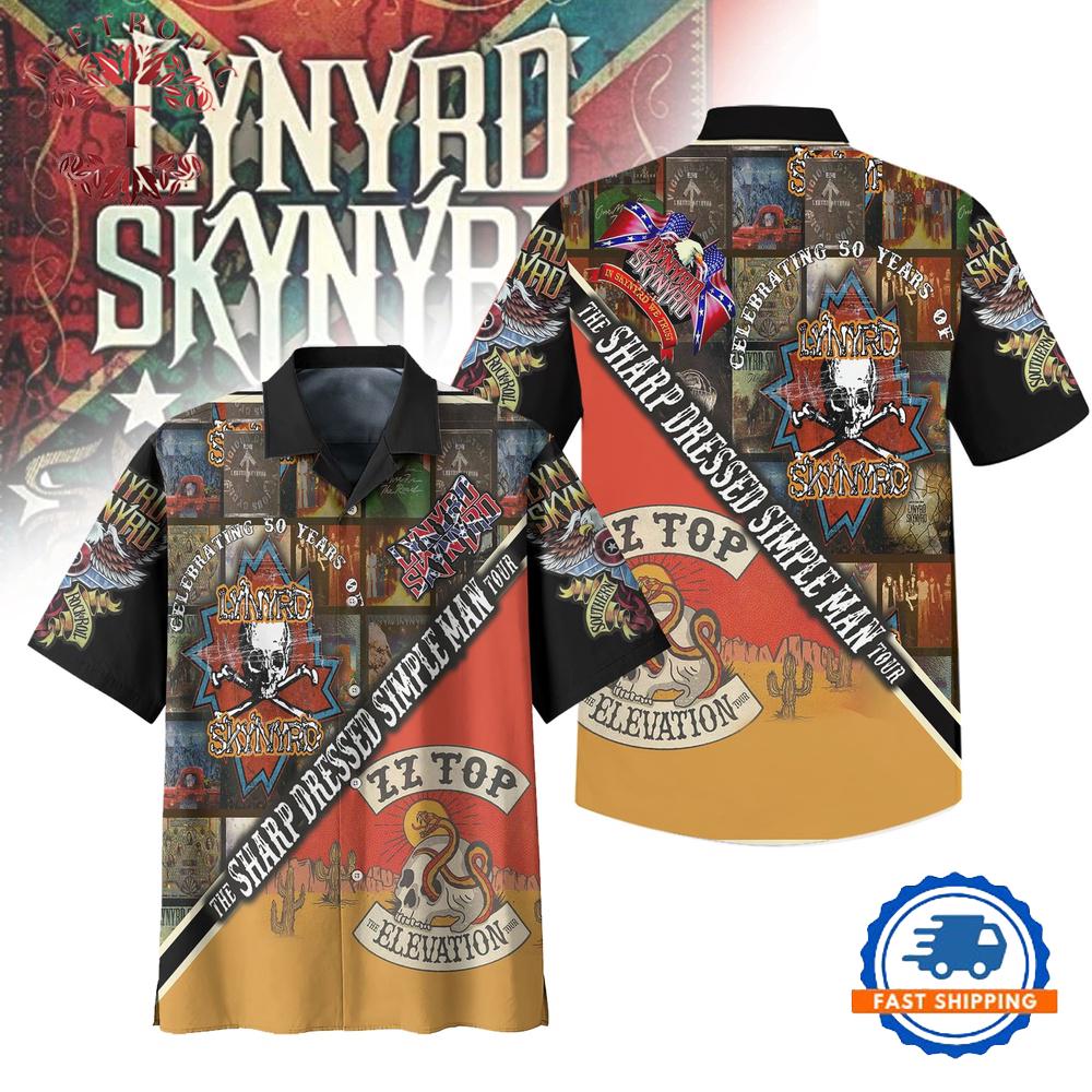 Lynyrd Skynyrd The Sharp Dressed Simple Man Tour Hawaiian Shirt