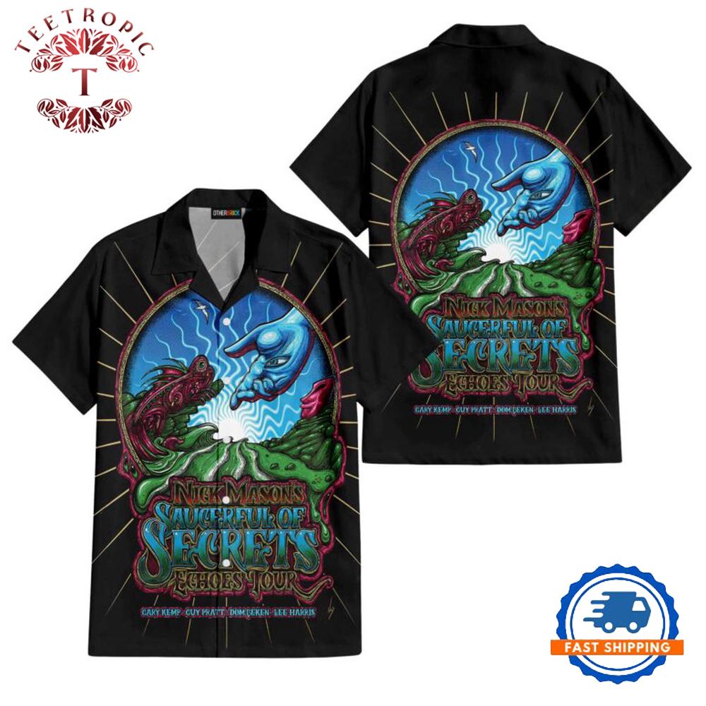 Nick Mason Poster Saucerful Of Secrets Echoes Tour 2022 Hawaiian Shirt