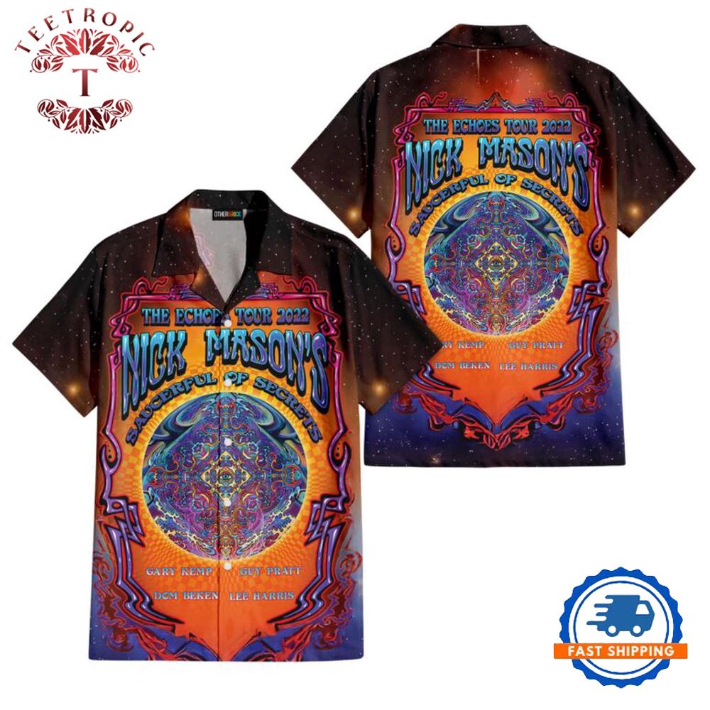 Nick Mason Saucerful of Secrets Set Echoes Tour 2022 Hawaiian Shirt
