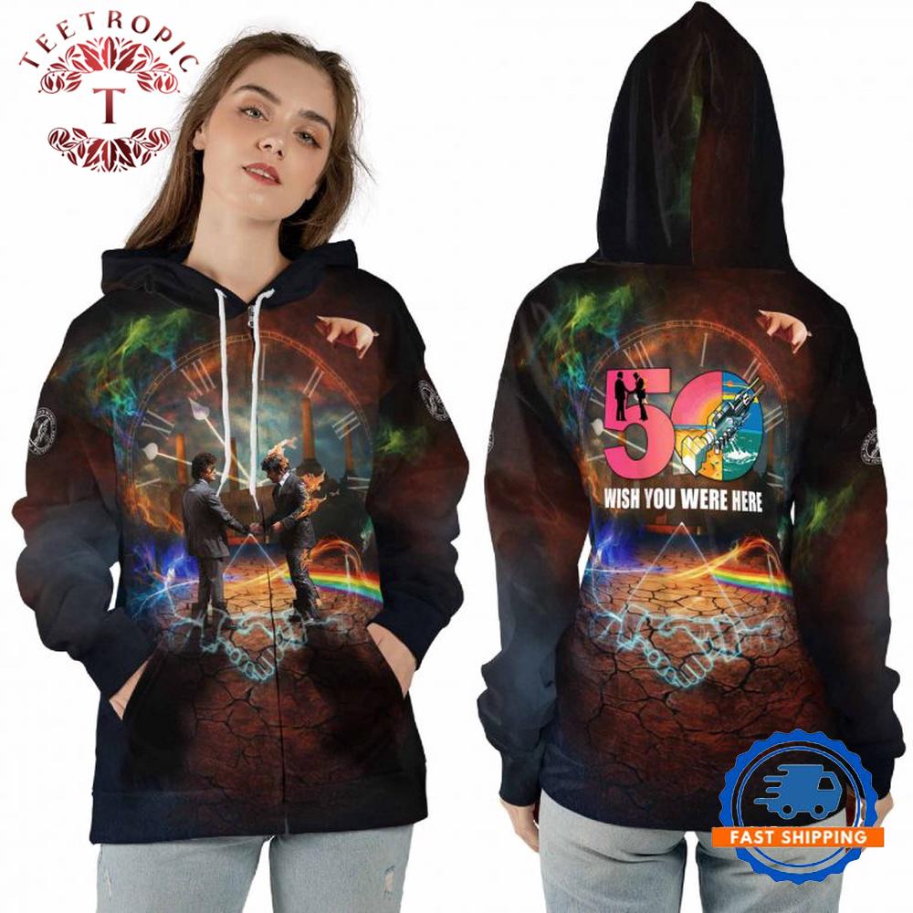 Pink Floyd 50th Anniversary DSOTM Time Animals Hoodie Shirt