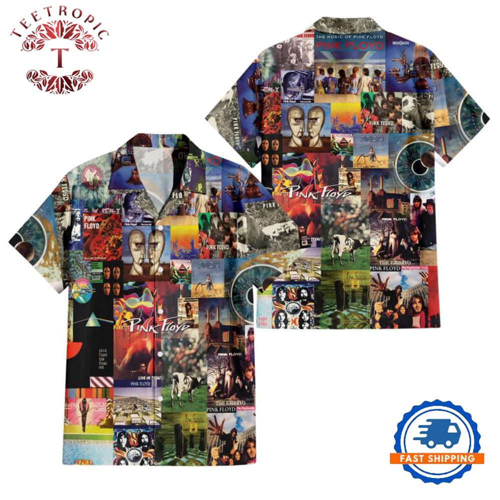 Pink Floyd Albums Collage Hawaiian Shirt