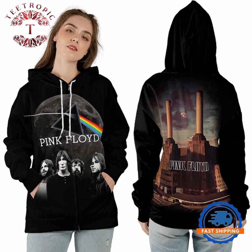 Pink Floyd Band On The Moon Animals Albums Cover Hoodie Shirt