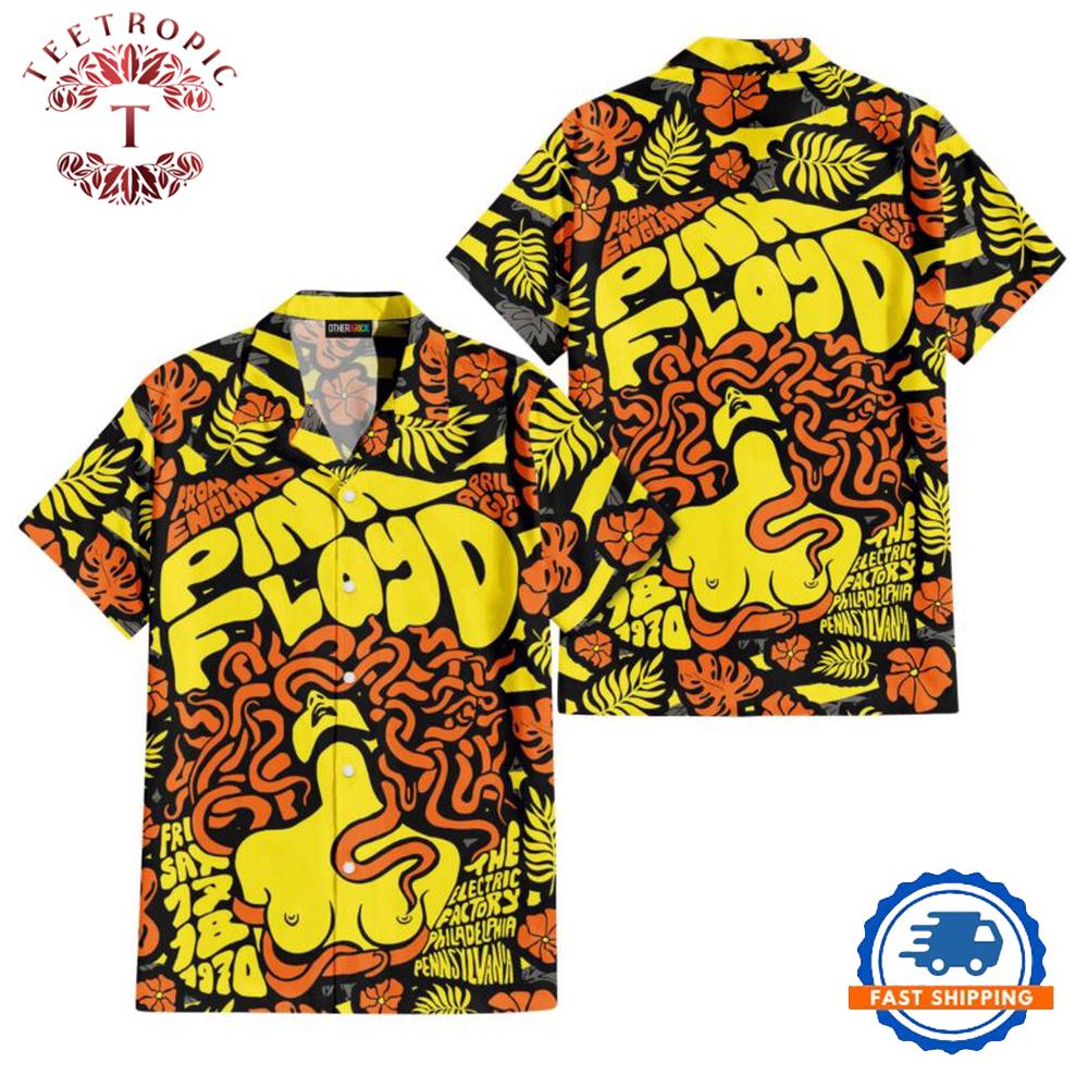Pink Floyd Concert 1970 The Electric Factory Hawaiian Shirt