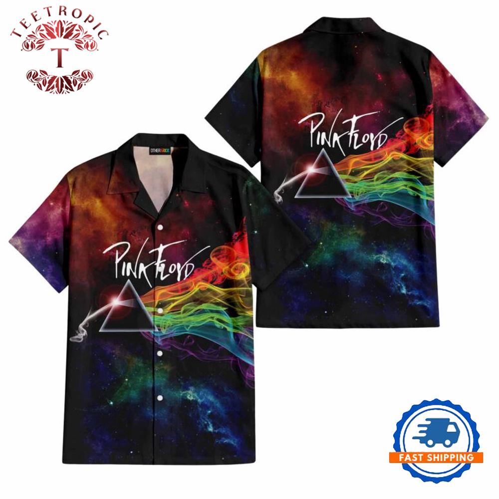 Pink Floyd Dark Side Of The Moon Smoke Color Hawaiian Shirt