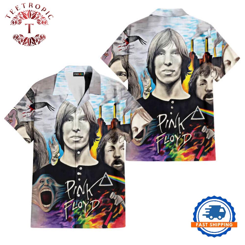 Pink Floyd Drawing Fan Art Hawaiian Shirt