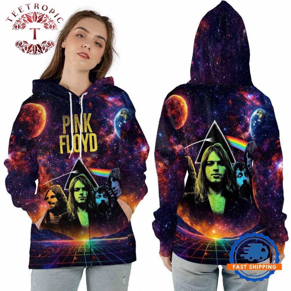 Pink Floyd DSOTM Colorful Band Hoodie Shirt