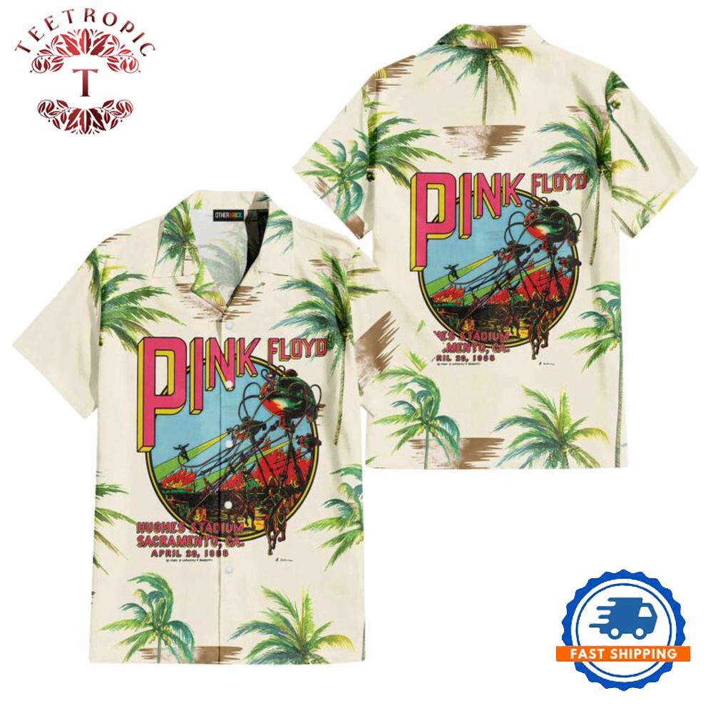 Pink Floyd Hughes Stadium Sacramento Hawaiian Shirt