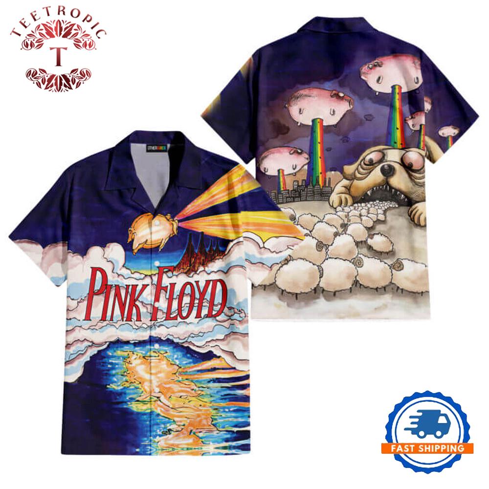 Pink Floyd Oakland Coliseum 1977 Vintage Hawaiian Shirt