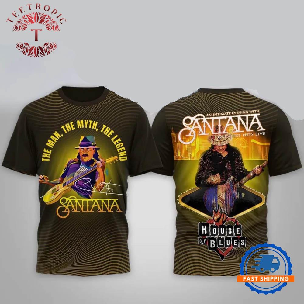 Santana House Of Blues 3D T-Shirt