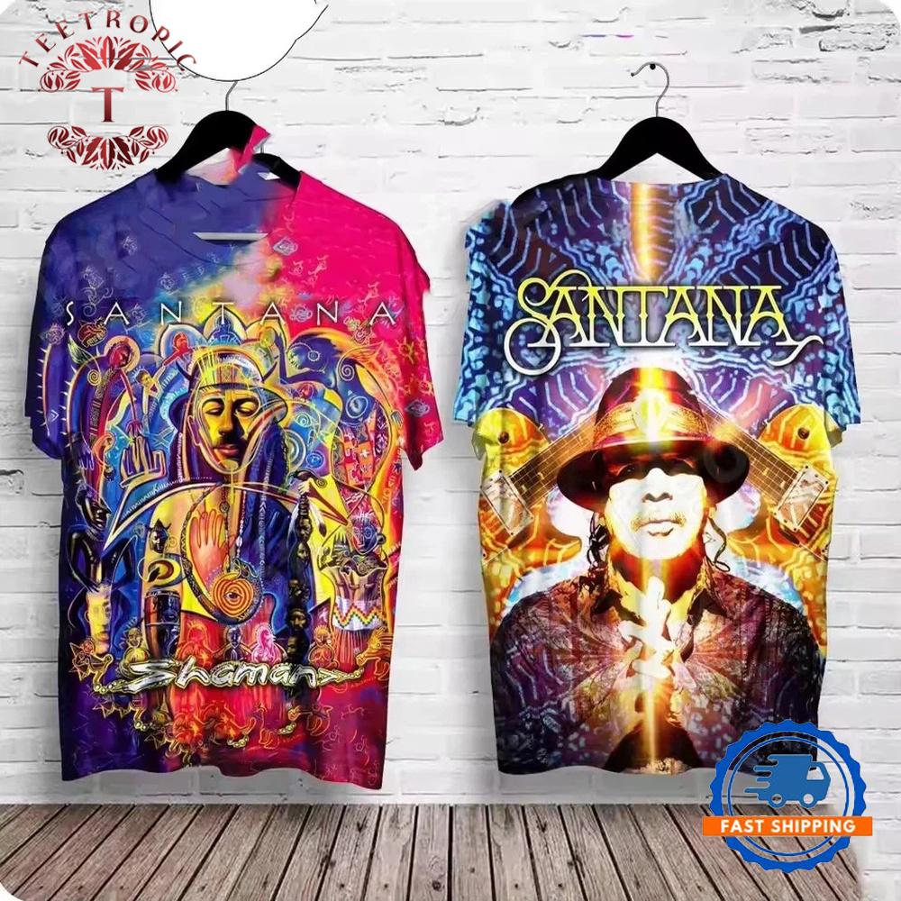 Santana Rock Band Album 3D Print T Shirt