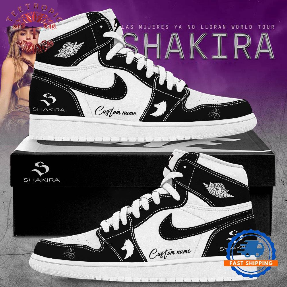 Shakira Las Mujeres Ya No Lloran Tour 2026 Black Air Jordan 1 Hightop Shoes