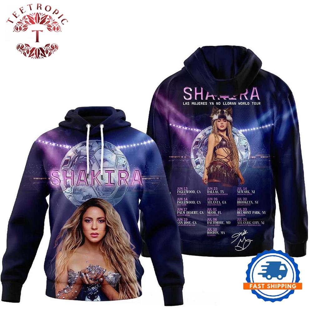 Shakira Las Mujeres Ya No Lloran World Tour 2026 New Hoodie