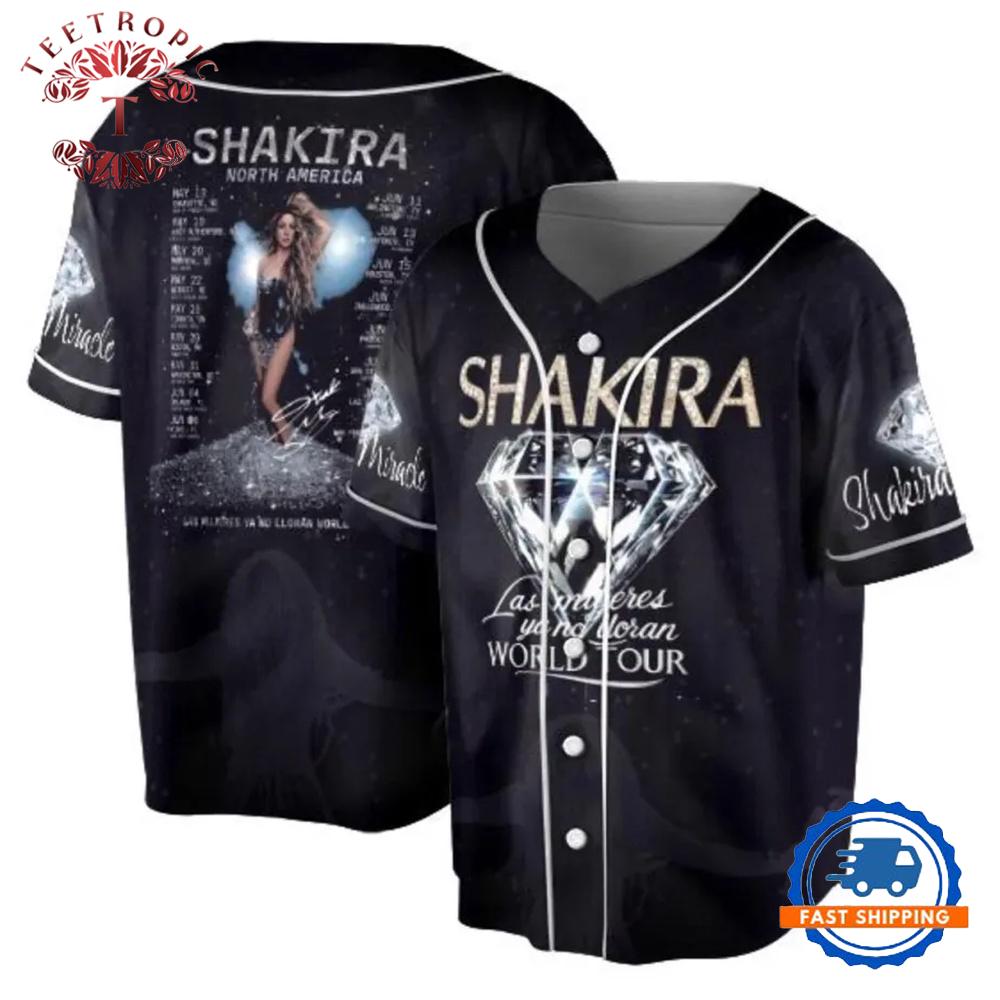 Shakira North American 2025 Tour Concert Baseball Jersey