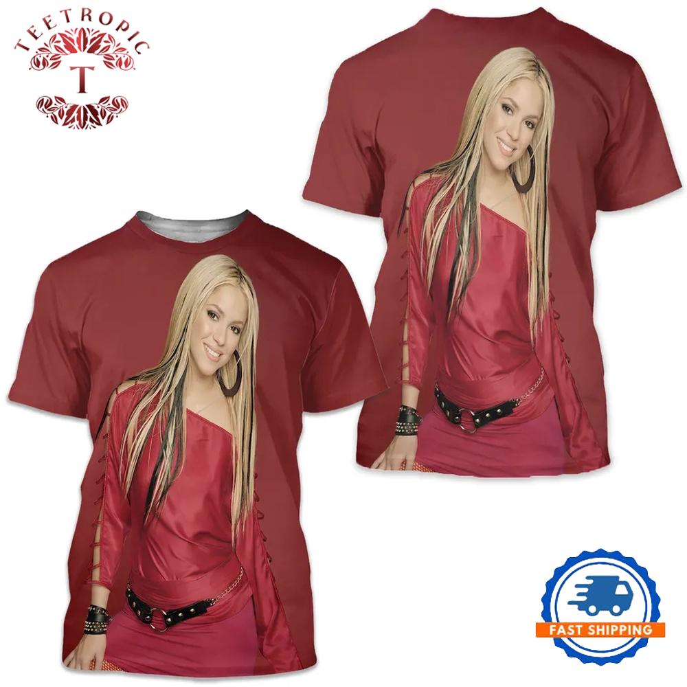 Singer Shakira 3D Print T-Shirt