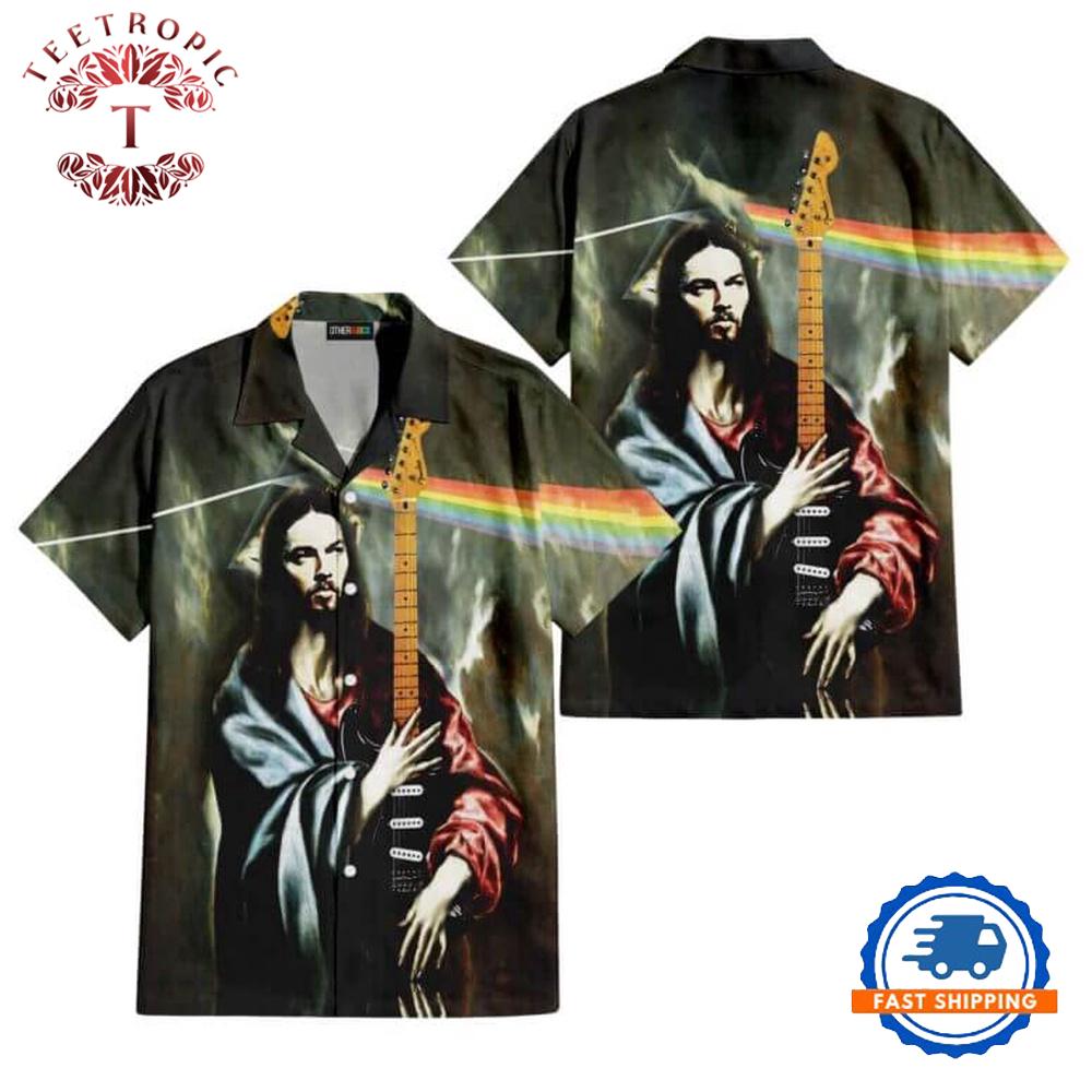 The Prophecy Of Prog David Gilmour Jesus Pink Floyd Hawaiian Shirt