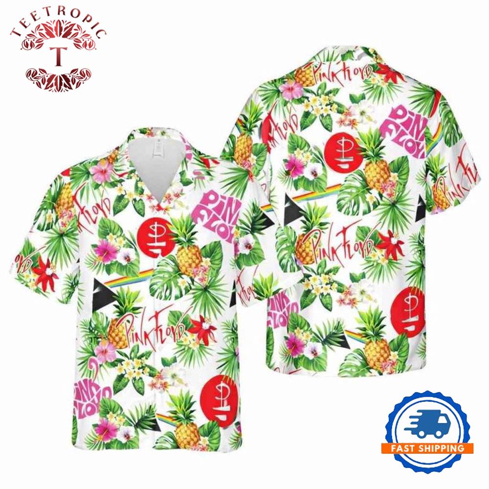 The Wall DSOTM Animals Pink Floyd Album Icon Tropical Plants Aloha Hawaiian Shirt