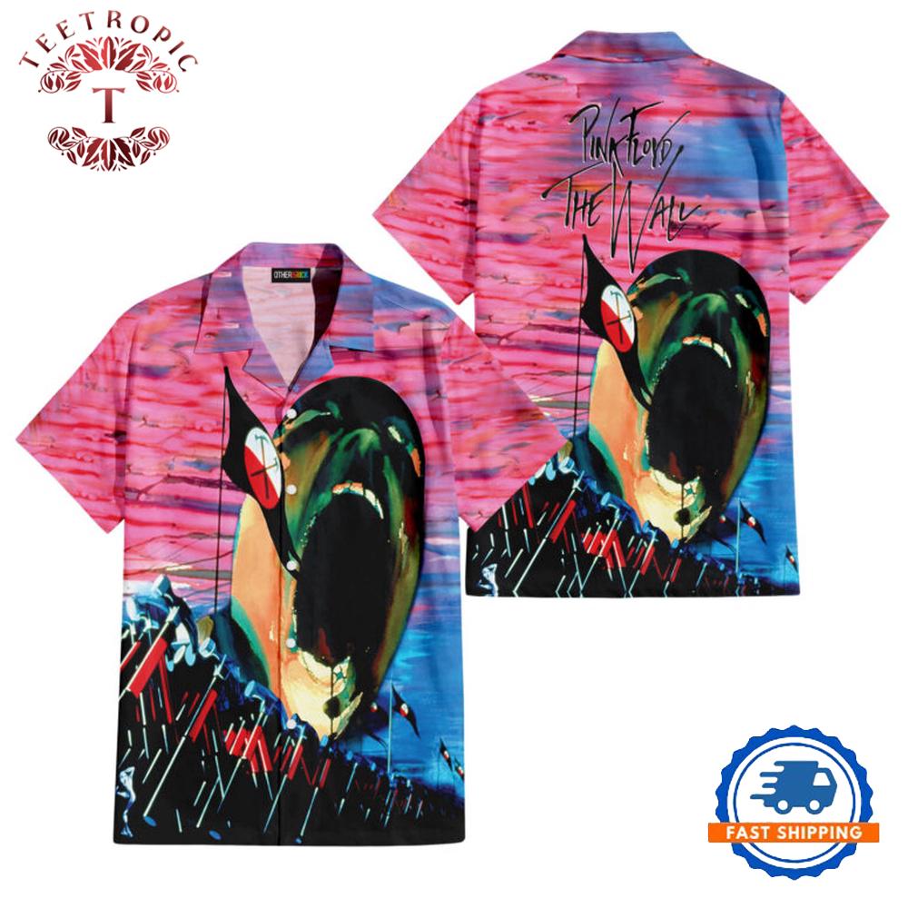The Wall Hammers and Scream Pink Floyd Hawaiian Shirt