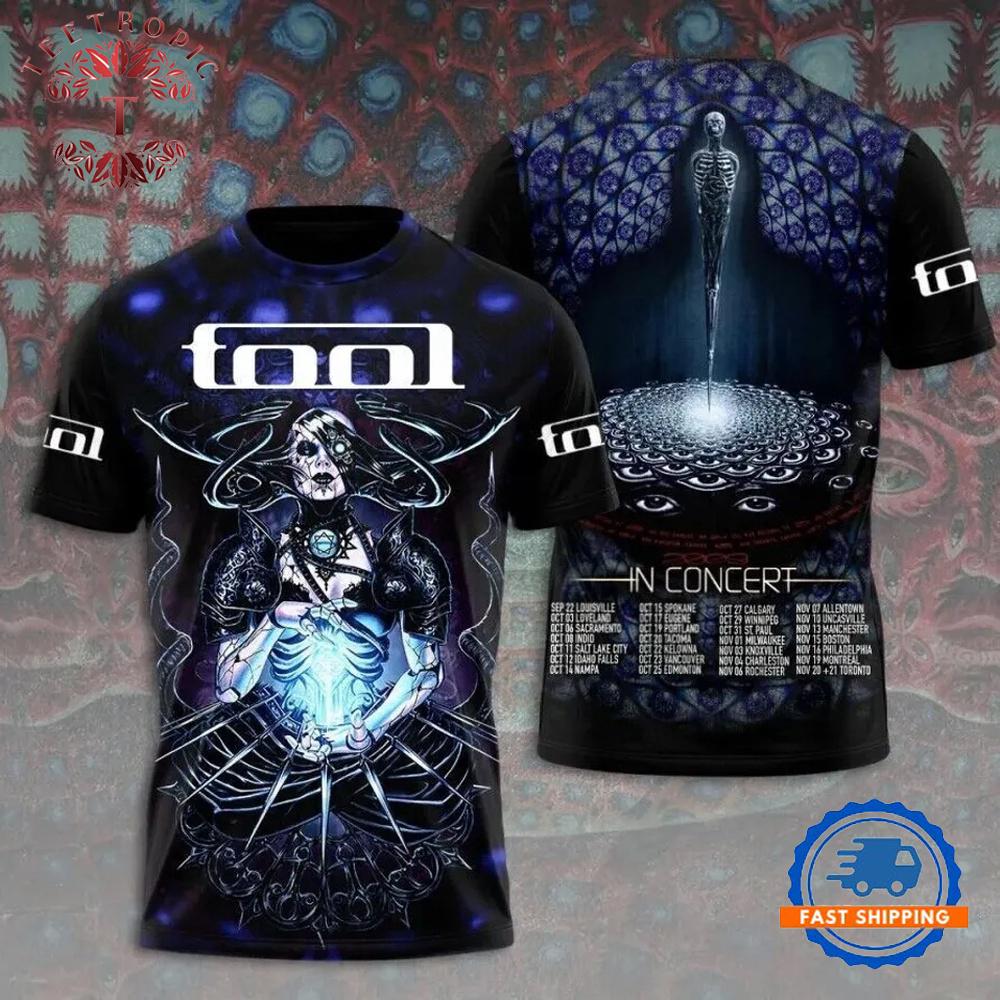 Tool Band T-Shirt, Unisex 3D Tool Band T-Shirt