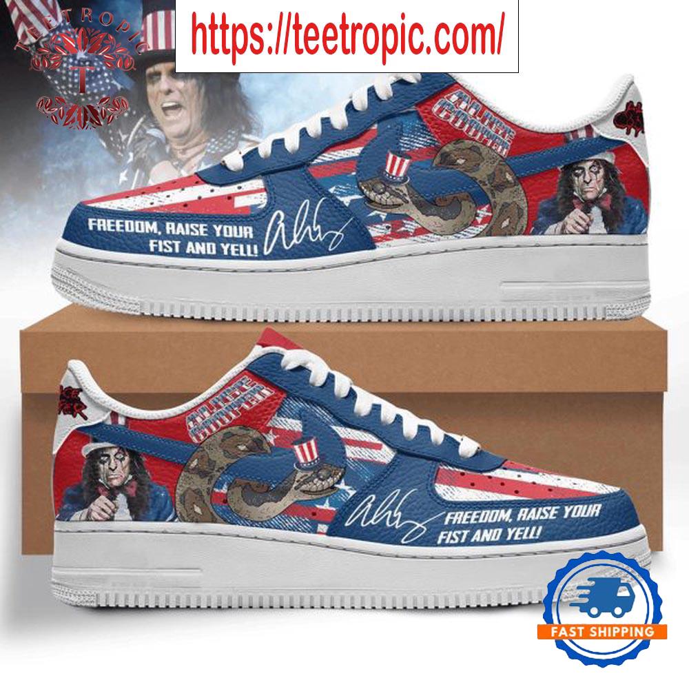 Alice Cooper Freedom Raise Your Fist And Yell Air Force 1 Shoes